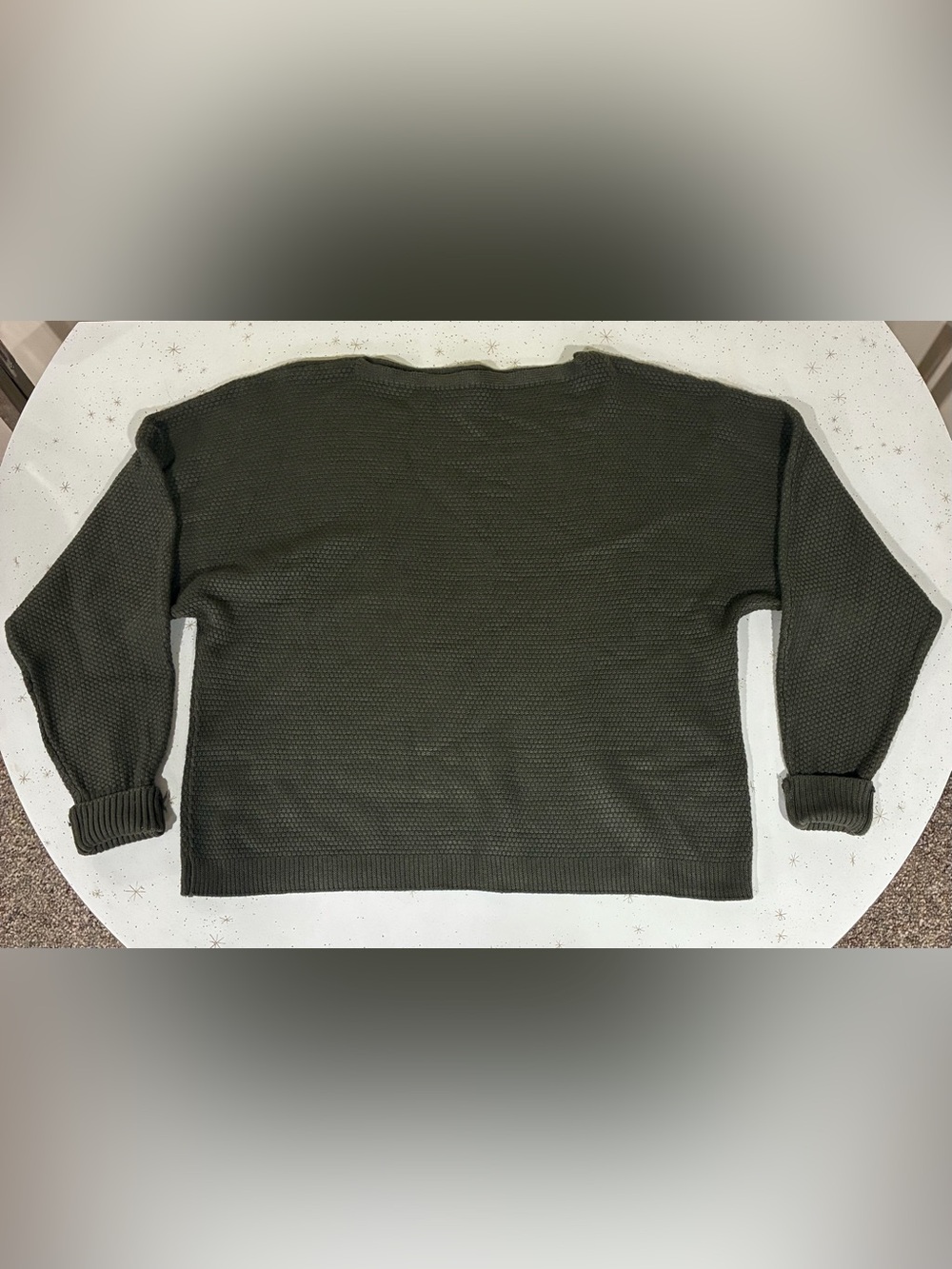 Coco + Carmen Olive Crewneck Knit Sweater